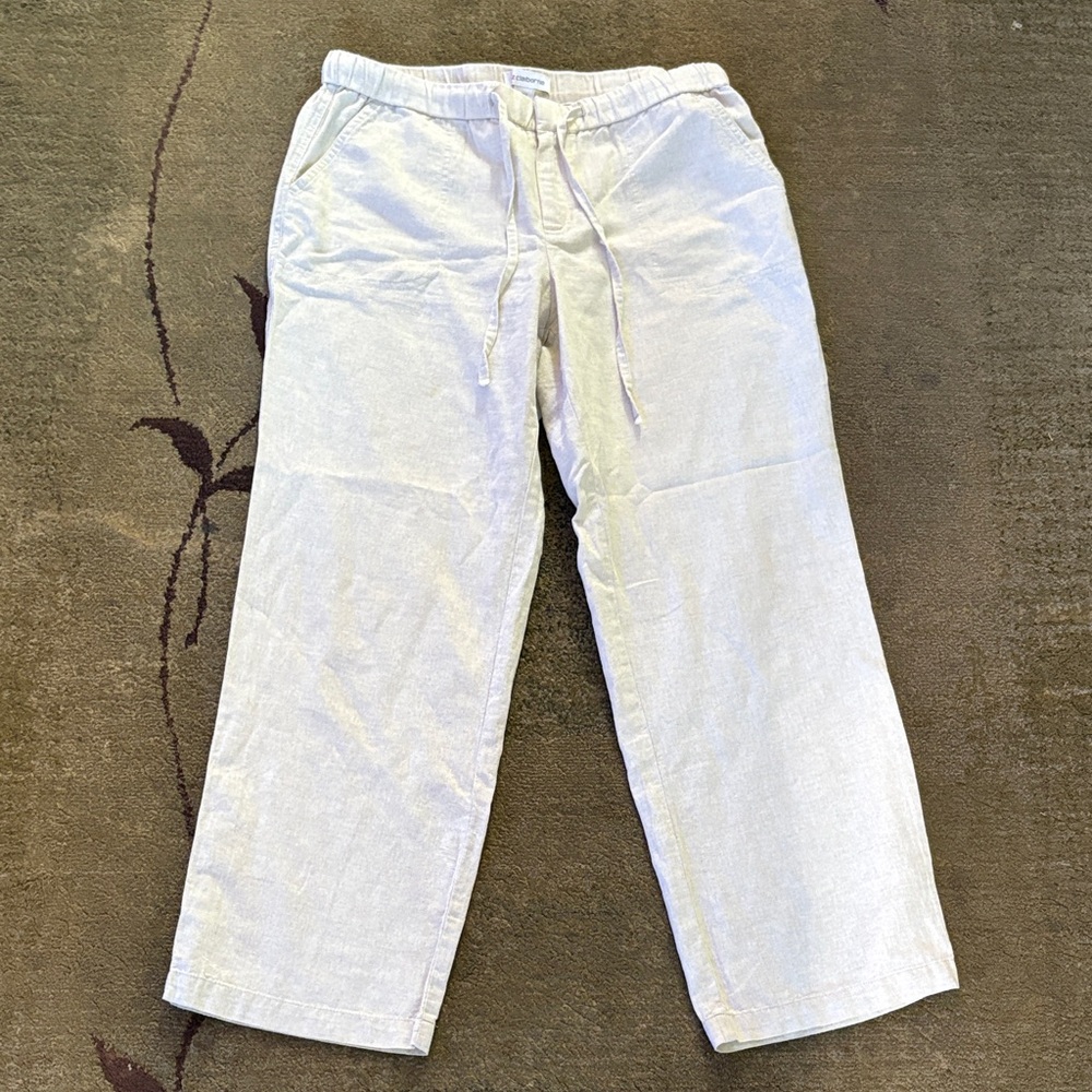 Liz Claiborne Women's Light beige linen pants